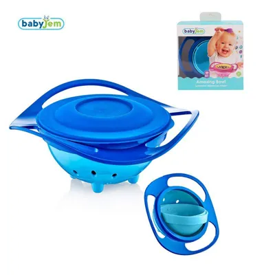 Produktbild von Babyjem Baby Schüssel Bowl 360° Breischale Balu mit Deckel Kinder Teller Schale BPA frei
