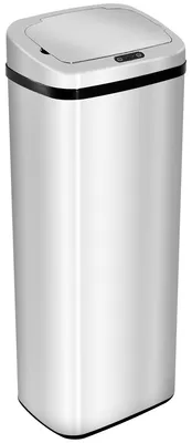 Productafbeelding van Automatische prullenbak met sensor, roestvrij staal, 50/68 liter (zilver)