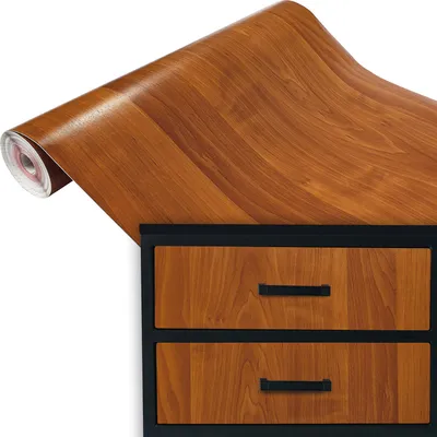 Produktbild von Klebefolie Möbel 45x100 cm - Erle Mittel - Selbstklebende Möbelfolie in Holzoptik - Folie für Möbel ideal zum Renovieren von Schränken und Arbeitsplatten