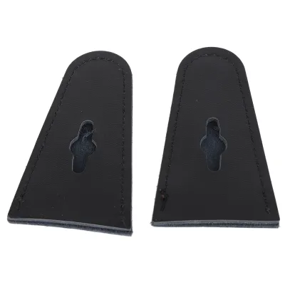 Produktbild von Bogenspitzenschutz aus Leder, Tragbarer Bogenschützer für Recurvebogen, Schwarz, Zubehör für Outdoor-Jagd