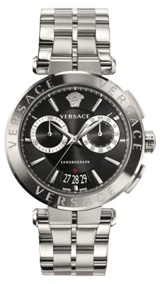 Produktbild von Versace VE1D01520 Aion Chronograph schwarz silber Edelstahl Herren Uhr NEU