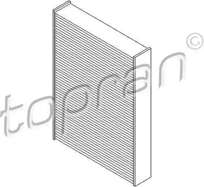 Produktbild von TOPRAN 700 749 Innenraumfilter Pollenfilter für RENAULT Scénic III (JZ0/1) Aktivkohle