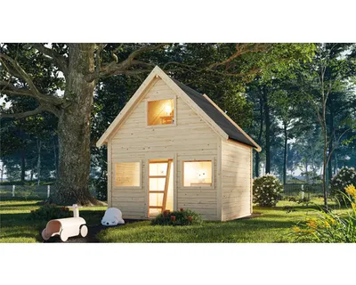 Produktbild von Spielhaus Karibu Kalle 183,5 x 183,5 x 253 cm Holz