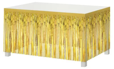 Produktbild von Tischverkleidung / Skirting gold Fransen