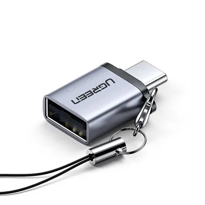 Obrázek produktu pro Adaptér Ugreen USB-C na USB-A 3.0 s poutkem - šedý, model US270