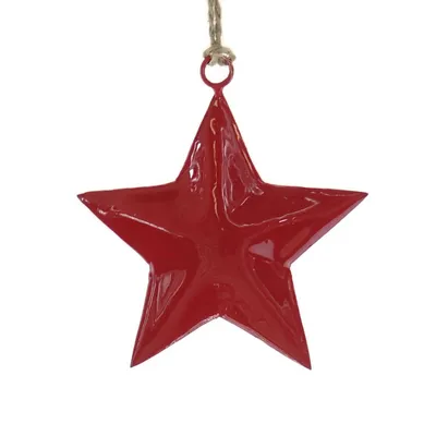 Produktbild von POSIWIO Weihnachtssternanhänger Rot Ø ca. 8,3 cm - Metall