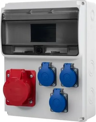 Imagen del producto de Panel de distribución ULISSE 11M, 32A/5P, 3x230V, grado de protección IP54