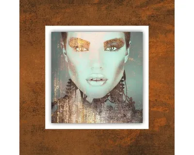 Produktbild von Metallbild Copper Woman I 50x50 cm
