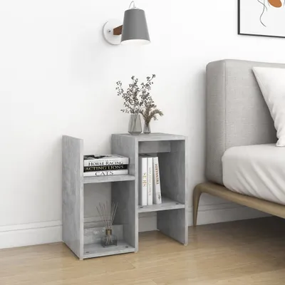Produktbild von "Winterschlussverkauf "2er Set Nachttisch Modernes - Nightstand/Nachtschrank für Schlafzimmer - Betongrau 50x30x51,5 cm Holzwerkstoff NeuMöbel 8115886