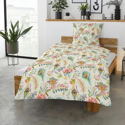 Produktbild von Traumschlaf Satin Bettwäsche Clarissa bunt 135x200 cm + 80x80 cm