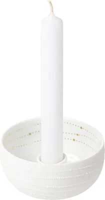 Zdjęcie produktu dla Räder Kerzenschälchen Punktlinien D.9,4cm, H.5cm