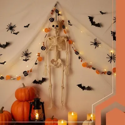 Image de Ruhhy 26027 Squelette humain pour Halloween 40 cm