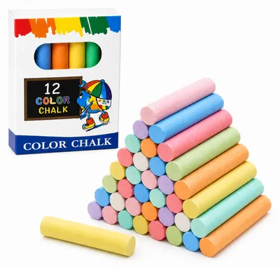 Straßenkreide-Set, 120 bunte Kreiden für Kinder