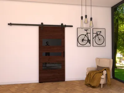 Zdjęcie produktu dla MINIO drzwi przesuwne LIFT C 106 cm Drzwi pokojowe | Wenge
