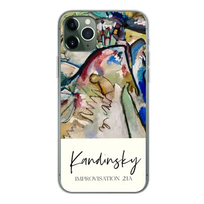 Produktbild von MuchoWow® Handyhülle Schutzhülle Hülle für iPhone 11 Pro Max Improvisation 21A - Kandinsky - Alte Meister Silikon Softcase Handy Hülle - Schutz