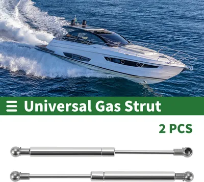 Produktbild von Universelle Edelstahl-Liftunterstützungsstreben Kugelgelenk-Gasfeder für Bootsmarine-Hubdeckel-Aufbewahrungslid-Werkzeugkastendeckel 10 Zoll/254 mm 40 Pfund/180N/18 kg 2 Stück