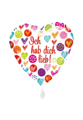 Produktbild von AMSCAN Standard Ich hab dich lieb 0 0 0