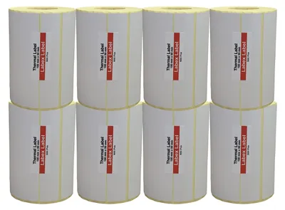 Zdjęcie produktu dla Etykiety termiczne, wymiar 100 mm x 50 mm - 8 rolek