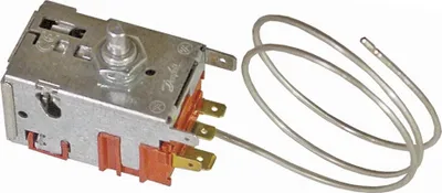 Produktbild von Thermostat Kühlthermostat 0-Sterne-Kühlschränke Bosch Siemens 00170157 Danfoss 077B6698 460mm Kapillarrohr 3x4,8/1x6,3mm AMP passend Balay Constructa DeDietrich Gaggenau