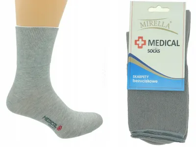 Image de MIRELLA Chaussettes homme sans compression coton MEDICAL 44-46