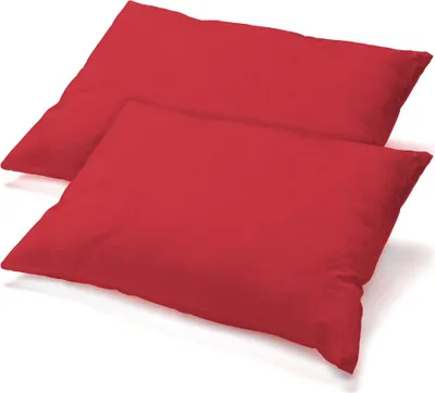 Produktbild von Doppelpack BeNature Bezug 40x80 rubinrot Mako-Baumwolle Jersey Reißverschluss