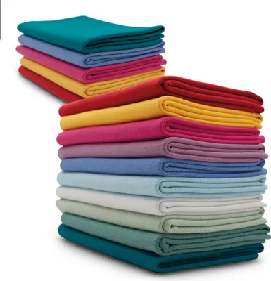 Produktbild von Bündchenstoff 5er Set Bunt2 Bio Schlauchware Bündchen Jersey Paket Stoffpaket zum Nähen DIY