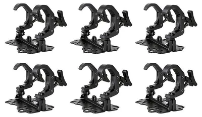Image de Pince pour éclairage de scène, grande capacité de charge, aluminium durable, lot de 6