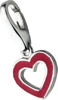 Produktbild von Charm Giorgio Martello Milano Herz, Silber 925 Rot Onesize