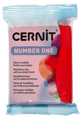 Image de Cernit Pâte à modeler rouge Noël, 56 grammes