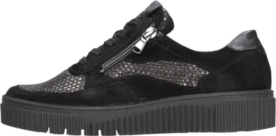 Image de Chaussures de randonnée pour femmes Waldläufer modèle K-Sansa, chaussures à lacets, couleur noire, pour un usage quotidien