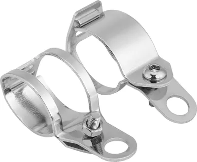 Obrázok produktu pre 2 ks držiak smeroviek na motocykel, vhodný pre prednú vidlicu skútra s priemerom 30–45 mm (strieborný)