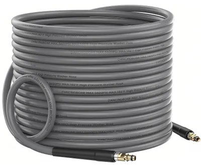 Imagen del producto de Manguera de repuesto para limpiadoras a presión de 15M, compatible con modelos K2, K3, K4, K5, K6 y K7