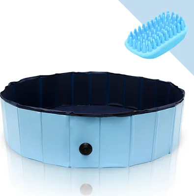 Immagine prodotto di Piscina per cani Aopunly Piscina pieghevole Piscina Piscina per cani Piscina per bambini Bagno Ø 120 cm x H 30 cm