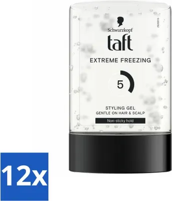 Produktbild von Taft - Extreme Freezing 5 - Styling Gel - Starker Halt - 300 ml - Vorteilspack - 12 Stücke