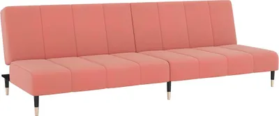 Zdjęcie produktu dla vidaXL Sofa rozkładana 2-osobowa różowy aksamit