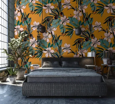 Produktbild von NEWROOM Tapete Durazo Blau Vliestapete - Floral Blumen Blätter Germany