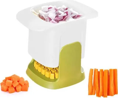Produktbild von Multifunktionale Gemüsehacker Zwiebel Würfel Artefakt Pommes Frites Slicer Küchengerät Gurke Kartoffel schneider Küchengeräte real_mgb_artnum weiß