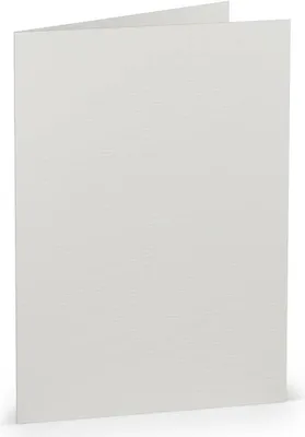Productafbeelding van 50x RÖSSLER 164019170 Briefkarte Paperado, B6hd, 220g/m², eisgrau