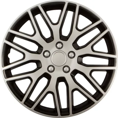 Produktbild von VERSACO | Radkappen Radzierblenden Dakar Silber und Schwarz 14" 4tlg, Radabdeckung, Zierblenden, Zierkappen, Radblenden, Felgen