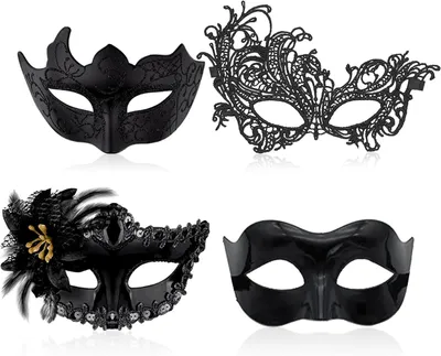 Produktbild von Masken Atemmaske, 4 Stück, für Karneval