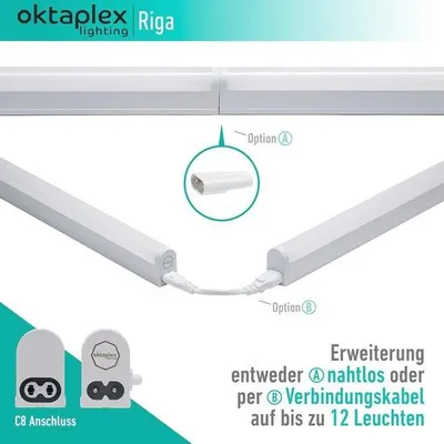 Zdjęcie produktu dla Oświetlenie do szafki kuchennej, LED, 4000K, 28 cm, ze włącznikiem