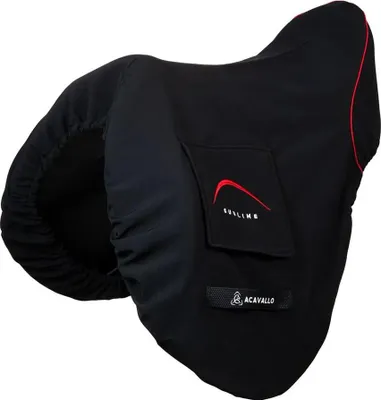 Produktbild von Acavallo Sublime Dressage Sattelbezug Schwarz  Schwarz One Size