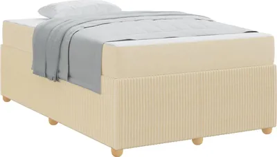Obrázok produktu pre Rám postele s matracmi Krémová 120 x 200 cm látka