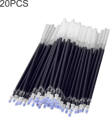 Produktbild von 20pcs Gel Stift Nachfüllung Tinte glattes Schreiben von 0,5 mm Pleipunkt Office School Supplies-Schwarz
