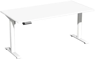 Produktbild von Elektro-Hubtisch höhenverstellbar, 1600x800x740-1175, Weiß/Weiß