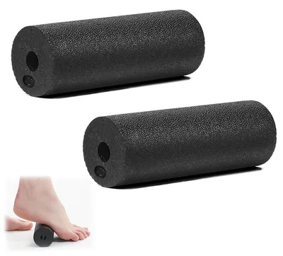 Produktbild von Faszienrolle Massagerolle Fuß - Klein - EPP-Schaumstoff - 15 x 5,3 cm - 2 Stück - Für Zuhause und unterwegs