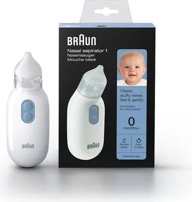 Zdjęcie produktu dla Braun Aspirator do nosa 1 BNA100EU Elektryczny oczyszczacz nosa dla niemowląt i dzieci Gentle Medical Release