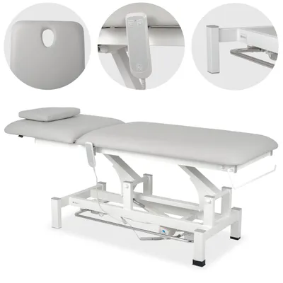 Produktbild von Habys Fortis 2 | Elektrische Behandlungsliege Therapieliege Massageliege | 2-Segmente | Handfernbedienung Steuerrahmen | 182 x 68 cm