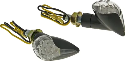 Immagine prodotto di Set di indicatori M8 LED nero Cono in vetro trasparente
