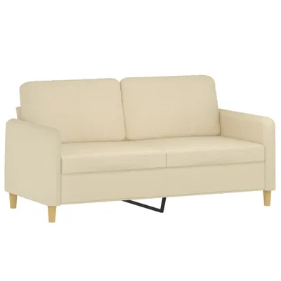 Produktbild von vidaXL 2-Sitzer-Sofa Creme 140 cm Stoff